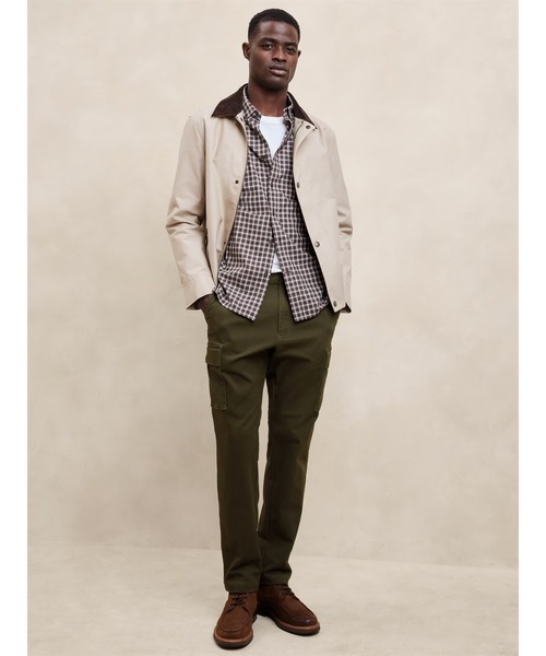 BANANA REPUBLIC FACTORY STORE(バナナリパブリック ファクトリーストア)の「BANANA REPUBLIC FACTORY STORE モールスキン テーパード カーゴ パンツ(カーゴパンツ・メンズ・ブラック/カーキ/ブラウン・34/30/31/30/28/30/29/30/32/30/30/30/33/30)」の6枚目の写真