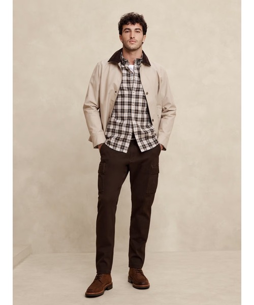 BANANA REPUBLIC FACTORY STORE(バナナリパブリック ファクトリーストア)の「BANANA REPUBLIC FACTORY STORE モールスキン テーパード カーゴ パンツ(カーゴパンツ・メンズ・ブラック/カーキ/ブラウン・34/30/31/30/28/30/29/30/32/30/30/30/33/30)」の10枚目の写真