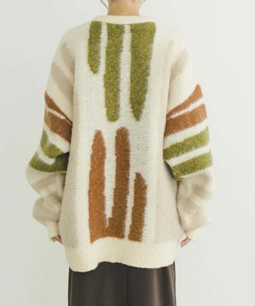 ITEMS URBANRESEARCH(アイテムズ アーバンリサーチ)の「シャギーモチーフビッグニット(ニット/セーター・レディース・ベージュ/ピンク/ブルー・FREE)」の20枚目の写真