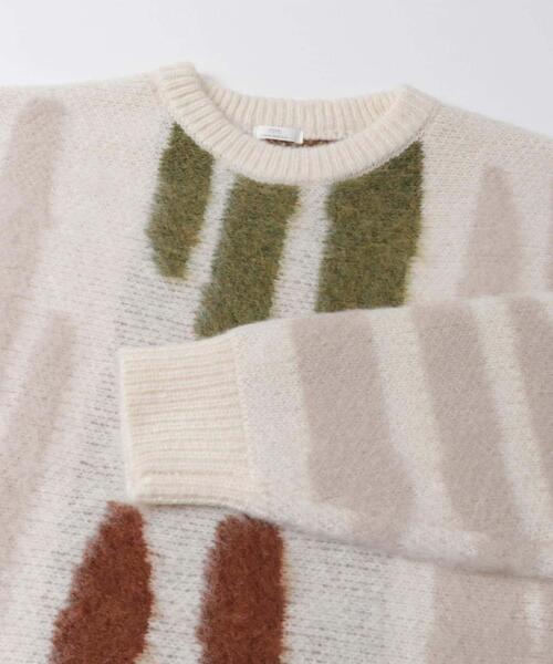 ITEMS URBANRESEARCH(アイテムズ アーバンリサーチ)の「シャギーモチーフビッグニット(ニット/セーター・レディース・ベージュ/ピンク/ブルー・FREE)」の5枚目の写真