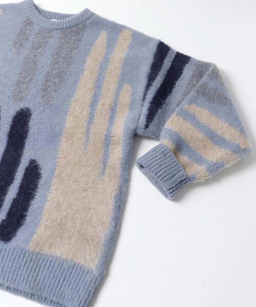 ITEMS URBANRESEARCH(アイテムズ アーバンリサーチ)の「シャギーモチーフビッグニット(ニット/セーター・レディース・ベージュ/ピンク/ブルー・FREE)」の13枚目の写真