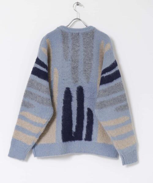 ITEMS URBANRESEARCH(アイテムズ アーバンリサーチ)の「シャギーモチーフビッグニット(ニット/セーター・レディース・ベージュ/ピンク/ブルー・FREE)」の14枚目の写真