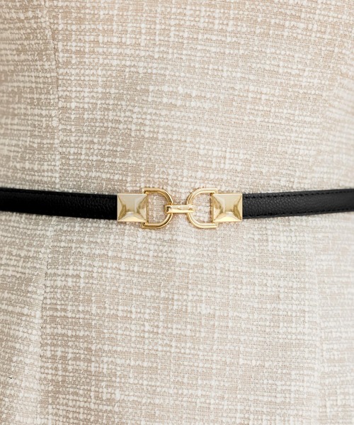 Julia Boutique（ジュリアブティック）の「ゴールドバックル細ベルト（ベルト・レディース・ホワイト/ブラウン/ブラック・ONE）」の12枚目の写真