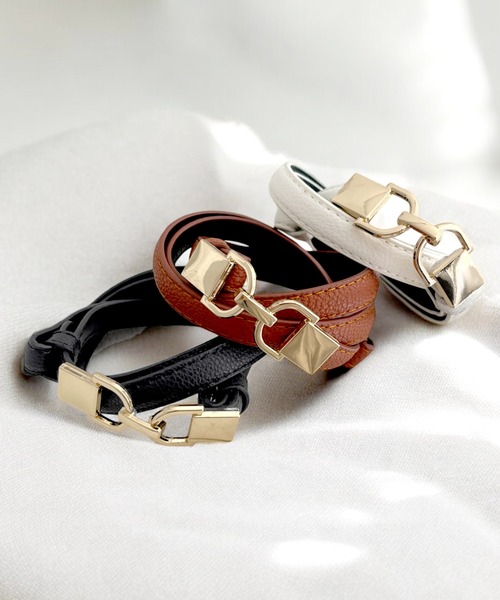 Julia Boutique（ジュリアブティック）の「ゴールドバックル細ベルト（ベルト・レディース・ホワイト/ブラウン/ブラック・ONE）」の18枚目の写真