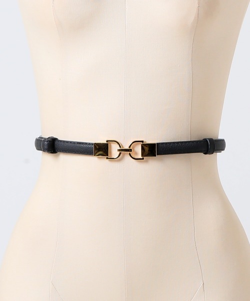 Julia Boutique（ジュリアブティック）の「ゴールドバックル細ベルト（ベルト・レディース・ホワイト/ブラウン/ブラック・ONE）」の21枚目の写真