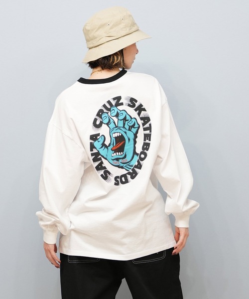 SANTA CRUZ(サンタクルーズ)の「SANTACRUZ/サンタクルーズ バックプリントロンT 502251431(Tシャツ/カットソー・レディース・ホワイト/ライトブラック・L/M)」の5枚目の写真