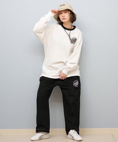 SANTA CRUZ(サンタクルーズ)の「SANTACRUZ/サンタクルーズ バックプリントロンT 502251431(Tシャツ/カットソー・レディース・ホワイト/ライトブラック・L/M)」の6枚目の写真