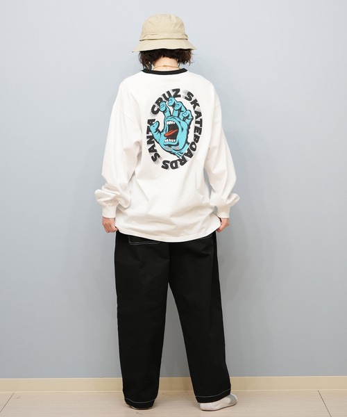 SANTA CRUZ(サンタクルーズ)の「SANTACRUZ/サンタクルーズ バックプリントロンT 502251431(Tシャツ/カットソー・レディース・ホワイト/ライトブラック・L/M)」の8枚目の写真
