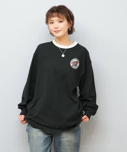SANTA CRUZ(サンタクルーズ)の「SANTACRUZ/サンタクルーズ バックプリントロンT 502251431(Tシャツ/カットソー・レディース・ホワイト/ライトブラック・L/M)」の9枚目の写真