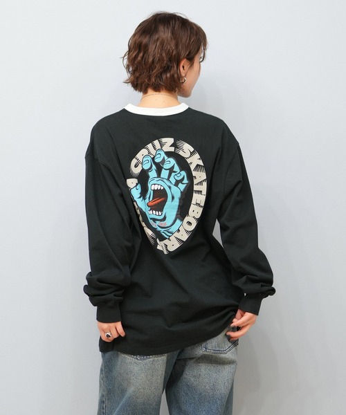 SANTA CRUZ(サンタクルーズ)の「SANTACRUZ/サンタクルーズ バックプリントロンT 502251431(Tシャツ/カットソー・レディース・ホワイト/ライトブラック・L/M)」の11枚目の写真