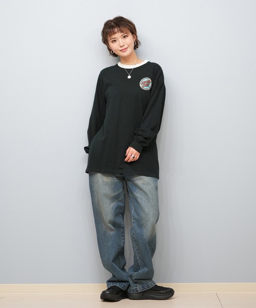 SANTA CRUZ(サンタクルーズ)の「SANTACRUZ/サンタクルーズ バックプリントロンT 502251431(Tシャツ/カットソー・レディース・ホワイト/ライトブラック・L/M)」の12枚目の写真