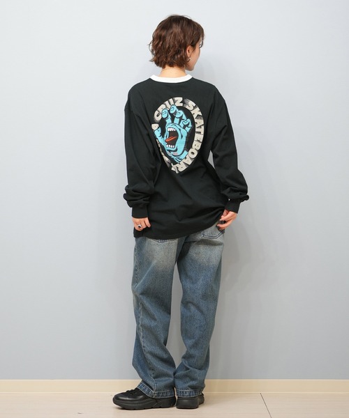 SANTA CRUZ(サンタクルーズ)の「SANTACRUZ/サンタクルーズ バックプリントロンT 502251431(Tシャツ/カットソー・レディース・ホワイト/ライトブラック・L/M)」の13枚目の写真