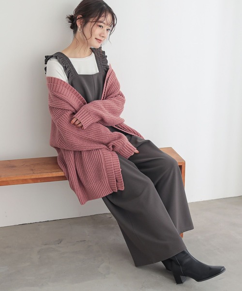 n'OrLABEL(ノアールレーベル)の「『肩フリルサロペット』(サロペット/オーバーオール・レディース・チャコール/ブラック・2/1)」の17枚目の写真