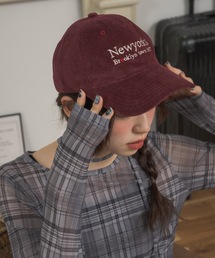 Birthday room（バースデイルーム）の「コーデュロイロゴ刺繍キャップ / corduroy logo stitch cap（キャップ）」