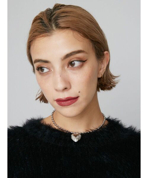 EVRIS（エヴリス）の「HEART MOTIF CHOKER ネックレス（ネックレス・レディース・シルバー/ゴールド・FREE）」の10枚目の写真