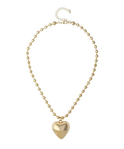 EVRIS（エヴリス）の「HEART MOTIF CHOKER ネックレス（ネックレス・レディース・シルバー/ゴールド・FREE）」の4枚目の写真