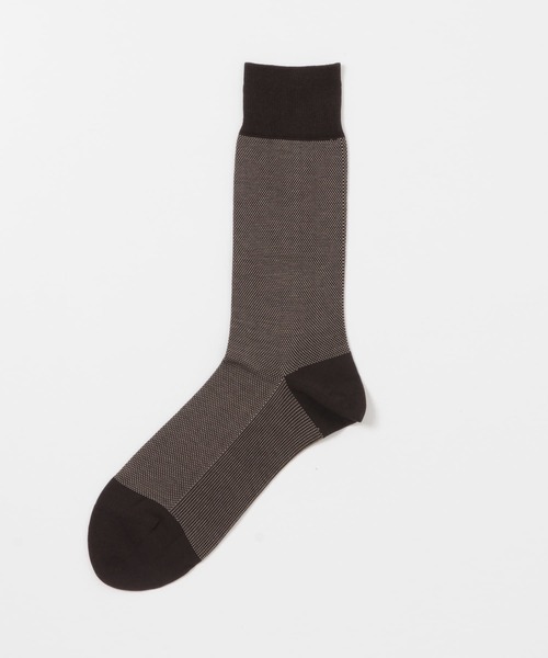 URBAN RESEARCH DOORS(アーバンリサーチドアーズ)の「LIFE STYLE TAILOR バーズアイドレスソックス(ソックス/靴下・メンズ・ブラック/ブラウン/ネイビー・-)」の4枚目の写真