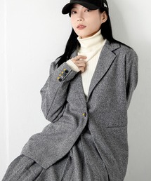 MILLION CARATS | 上品な雰囲気と程よいリラックス感が、大人の余裕を演出する配色ステッチツイードジャケット(その他アウター)