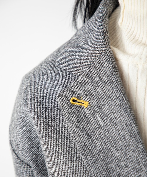 MILLION CARATS（ミリオンカラッツ）の「上品な雰囲気と程よいリラックス感が、大人の余裕を演出する配色ステッチツイードジャケット（その他アウター・レディース・ブラック/グレー/チャコールグレー・FREE）」の13枚目の写真