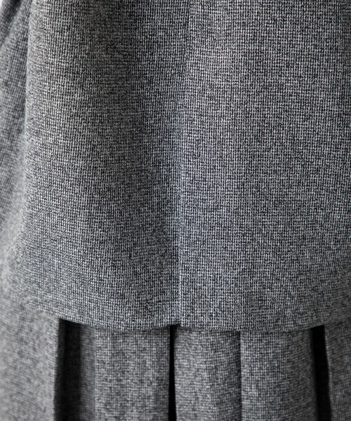 MILLION CARATS（ミリオンカラッツ）の「上品な雰囲気と程よいリラックス感が、大人の余裕を演出する配色ステッチツイードジャケット（その他アウター・レディース・ブラック/グレー/チャコールグレー・FREE）」の15枚目の写真