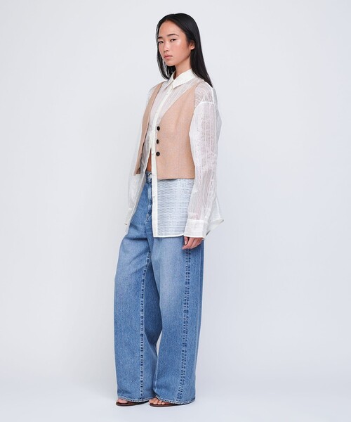 AEWEN MATOPH（イウエン マトフ）の「＜AEWEN MATOPH＞シルク シャンブレー キャミソール ベスト（ベスト・レディース・ベージュ/オレンジ・FREE）」の10枚目の写真