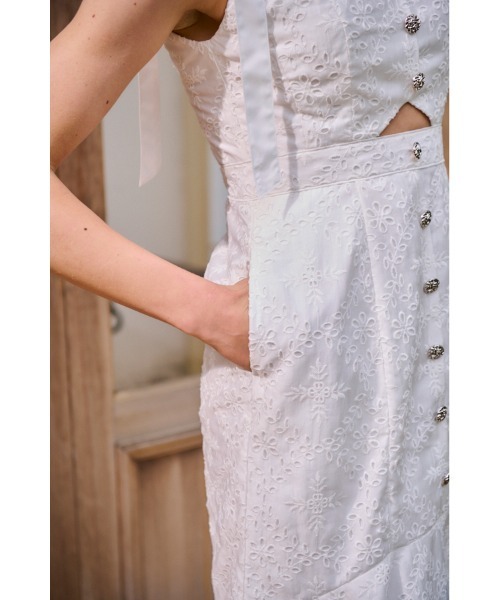 エステラKワンピース Estella.K ワンピース Jane Belted Dress プリーツプリントドレス