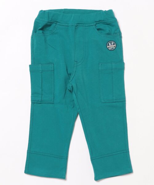 KP BOY(ケーピーボーイ)の「天竺7分丈パンツ(110-140)(その他パンツ・キッズ・ブルー/エメラルド/ブラック・140cm/130cm/120cm/110cm)」の2枚目の写真