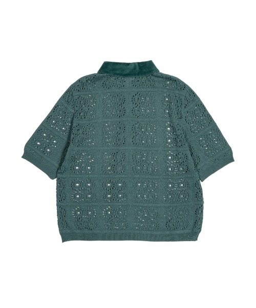 ポロシャツ ポロ New Classic レースポロニット レディース OPULENCE ポロシャツ ポロ New Classic レースポロニット