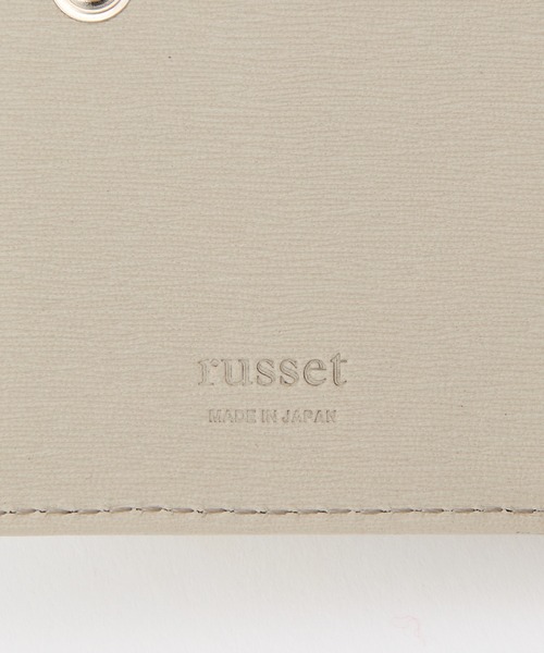 russet（ラシット）の「[水シボレザー] モノグラムプレートハーフウォレット(SO-419)（財布・レディース・ブラック/ブルー系その他/グレー・FREE）」の12枚目の写真