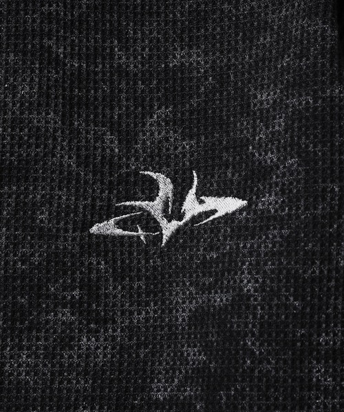 MSG(エムエスジー)の「刺繍ロゴサーマルロングスリーブTシャツ(Tシャツ/カットソー・メンズ・グレー/ブラック/ブラック系/ホワイト・S/M/L/XL)」の10枚目の写真