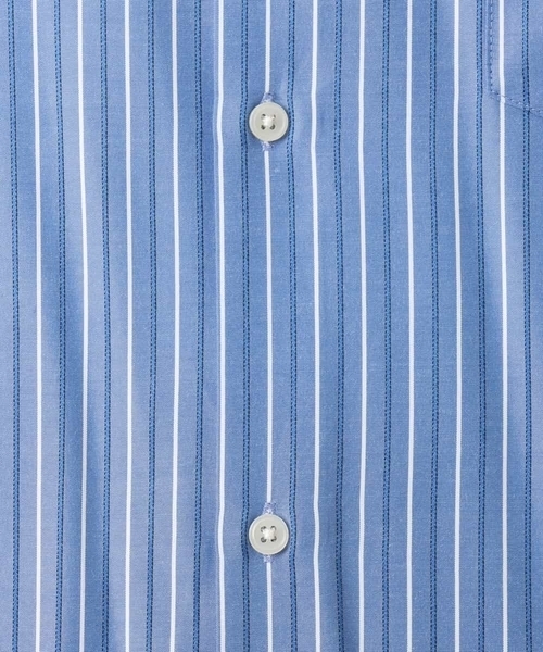 a.v.v(アーヴェヴェ)の「【イージーケア】カラーストライプワイドシルエットシャツ(シャツ/ブラウス・メンズ・ブルー/グリーン・46/48)」の16枚目の写真