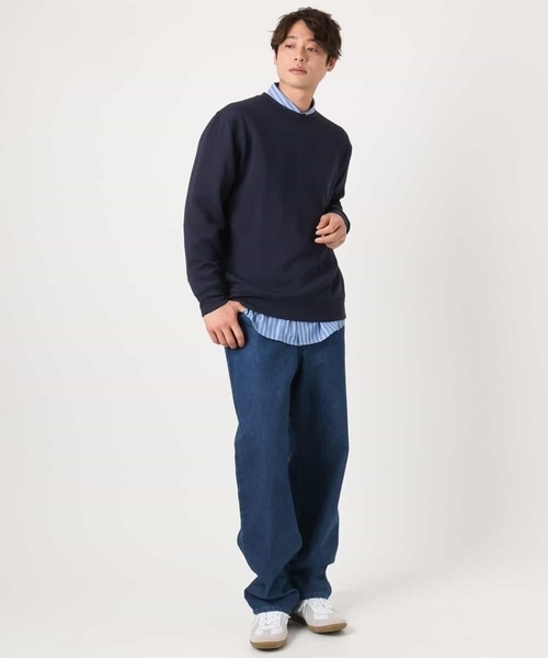 a.v.v(アーヴェヴェ)の「【イージーケア】カラーストライプワイドシルエットシャツ(シャツ/ブラウス・メンズ・ブルー/グリーン・46/48)」の21枚目の写真