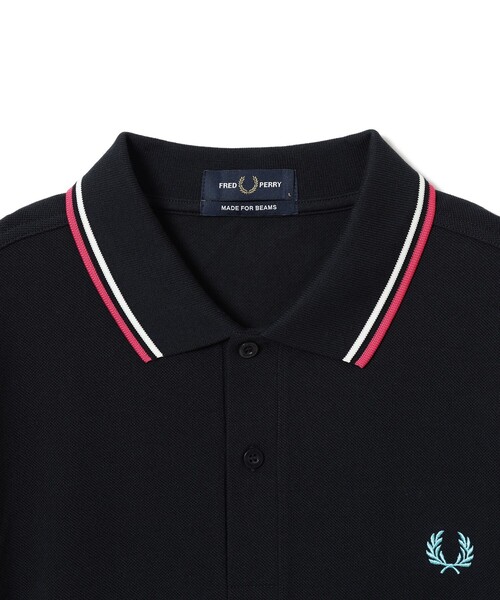 FRED PERRY フレッドペリー 半袖ポロシャツBEAMS コラボ ブラック BEAMS (BEAMS) [Special order] FRED PERRY / Half-zip knit