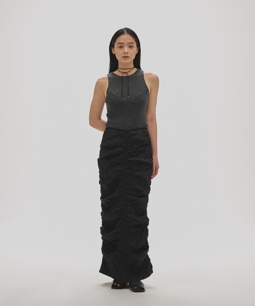 TODAYFUL（トゥデイフル）の「Merinowool 100% Tanktop（Tシャツ/カットソー・レディース・チャコールグレー/チョコ/キナリ・FREE）」の4枚目の写真