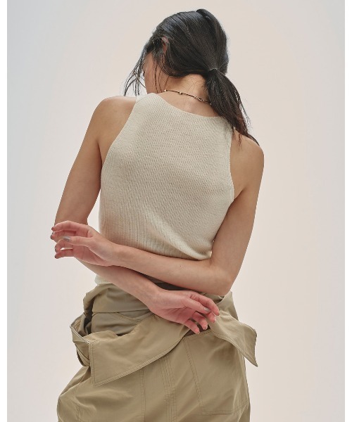 TODAYFUL（トゥデイフル）の「Merinowool 100% Tanktop（Tシャツ/カットソー・レディース・チャコールグレー/チョコ/キナリ・FREE）」の5枚目の写真