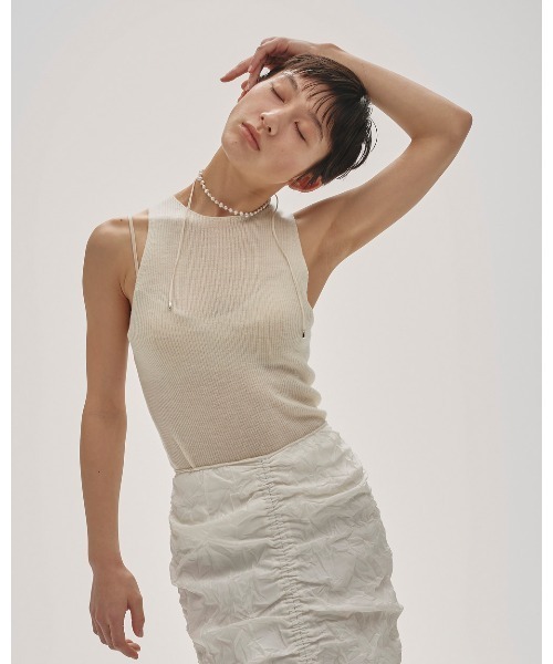 TODAYFUL（トゥデイフル）の「Merinowool 100% Tanktop（Tシャツ/カットソー・レディース・チャコールグレー/チョコ/キナリ・FREE）」の6枚目の写真