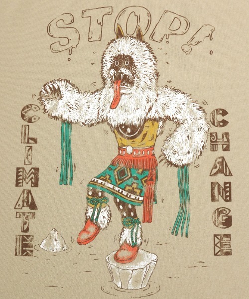 チチカカ（チチカカ）の「カチナベアプリントＴシャツ（Tシャツ/カットソー・レディース・ベージュ/レッド/ブラック・FREE）」の14枚目の写真