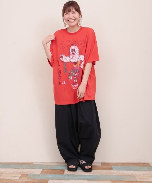 チチカカ（チチカカ）の「カチナベアプリントＴシャツ（Tシャツ/カットソー・レディース・ベージュ/レッド/ブラック・FREE）」の5枚目の写真