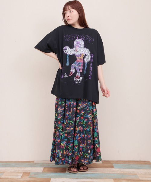 チチカカ（チチカカ）の「カチナベアプリントＴシャツ（Tシャツ/カットソー・レディース・ベージュ/レッド/ブラック・FREE）」の6枚目の写真