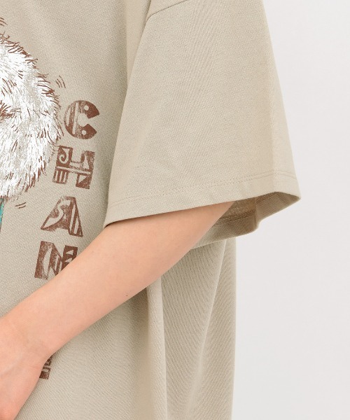 チチカカ（チチカカ）の「カチナベアプリントＴシャツ（Tシャツ/カットソー・レディース・ベージュ/レッド/ブラック・FREE）」の13枚目の写真