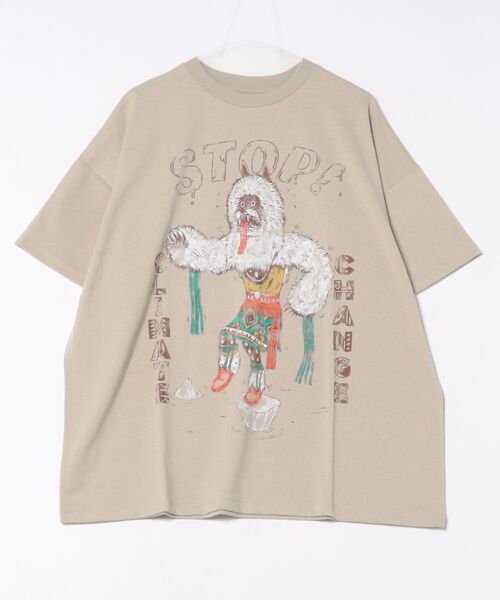 チチカカ（チチカカ）の「カチナベアプリントＴシャツ（Tシャツ/カットソー・レディース・ベージュ/レッド/ブラック・FREE）」の21枚目の写真