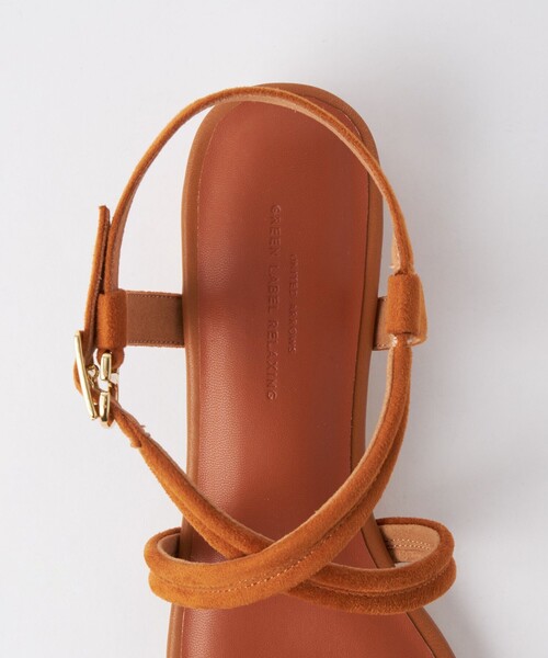 green label relaxing(グリーンレーベルリラクシング)の「パデッドクロス サンダル(3cmヒール)(サンダル・レディース・ブラック/ブラウン/ターコイズブルー・S/M/L/XL)」の14枚目の写真