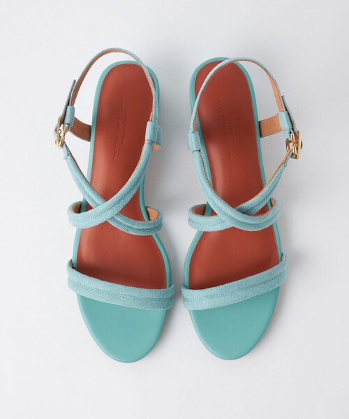 green label relaxing(グリーンレーベルリラクシング)の「パデッドクロス サンダル(3cmヒール)(サンダル・レディース・ブラック/ブラウン/ターコイズブルー・S/M/L/XL)」の8枚目の写真