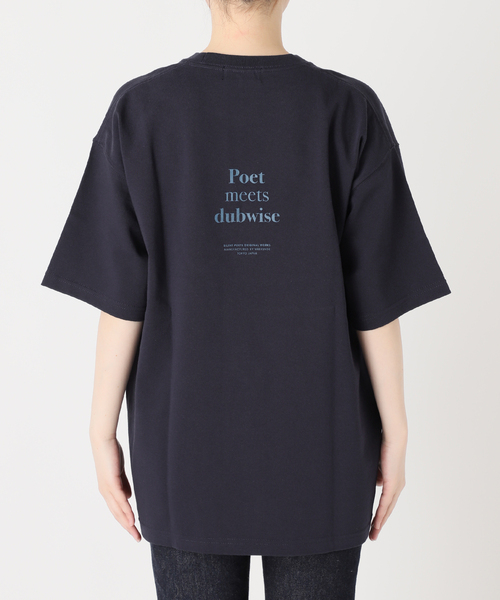 journal standard L'essage(ジャーナルスタンダードレサージュ)の「POETMEETSDUBWISE LOGO Low Oversized:Tシャツ(Tシャツ/カットソー・レディース・ライトグレー/ネイビー・FREE)」の18枚目の写真