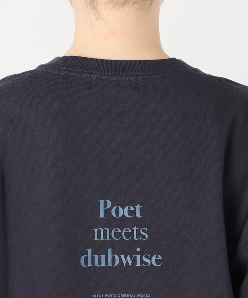 journal standard L'essage(ジャーナルスタンダードレサージュ)の「POETMEETSDUBWISE LOGO Low Oversized:Tシャツ(Tシャツ/カットソー・レディース・ライトグレー/ネイビー・FREE)」の19枚目の写真
