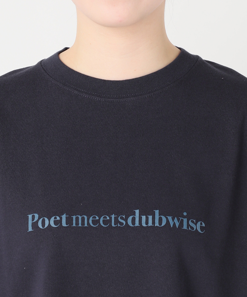 journal standard L'essage(ジャーナルスタンダードレサージュ)の「POETMEETSDUBWISE LOGO Low Oversized:Tシャツ(Tシャツ/カットソー・レディース・ライトグレー/ネイビー・FREE)」の21枚目の写真