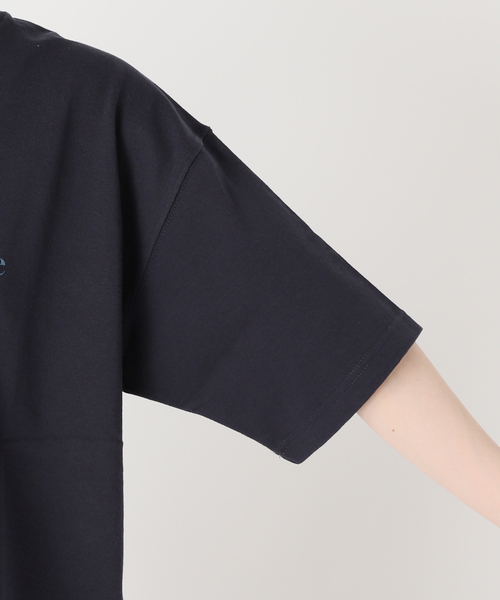 journal standard L'essage(ジャーナルスタンダードレサージュ)の「POETMEETSDUBWISE LOGO Low Oversized:Tシャツ(Tシャツ/カットソー・レディース・ライトグレー/ネイビー・FREE)」の22枚目の写真