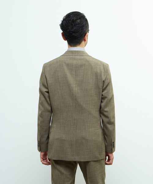 MEN'S MELROSE(メンズメルローズ)の「トラベストブッチャーコンフォートジャケット(セットアップ可)(テーラードジャケット・メンズ・ネイビー/ベージュ・3/4/5/2)」の5枚目の写真