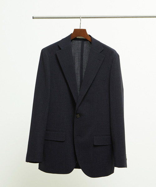 MEN'S MELROSE(メンズメルローズ)の「トラベストブッチャーコンフォートジャケット(セットアップ可)(テーラードジャケット・メンズ・ネイビー/ベージュ・3/4/5/2)」の13枚目の写真