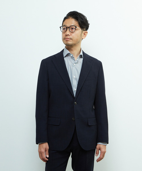 MEN'S MELROSE(メンズメルローズ)の「トラベストブッチャーコンフォートジャケット(セットアップ可)(テーラードジャケット・メンズ・ネイビー/ベージュ・3/4/5/2)」の19枚目の写真